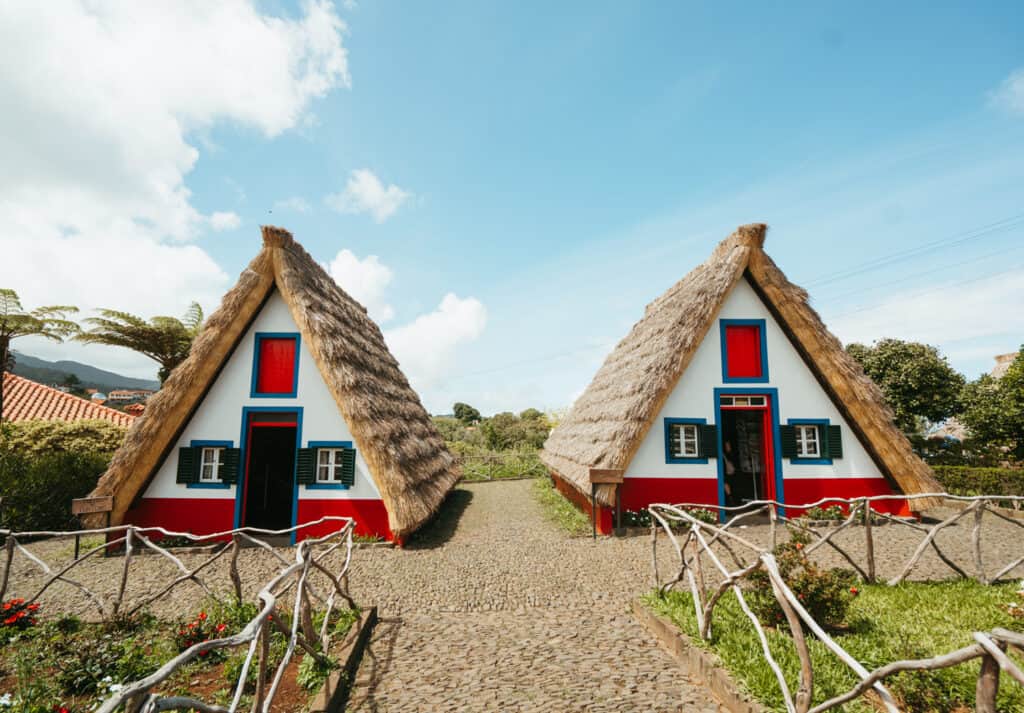 two famous Santana Houses in Madeira. add this place to your Madeira itinerary!